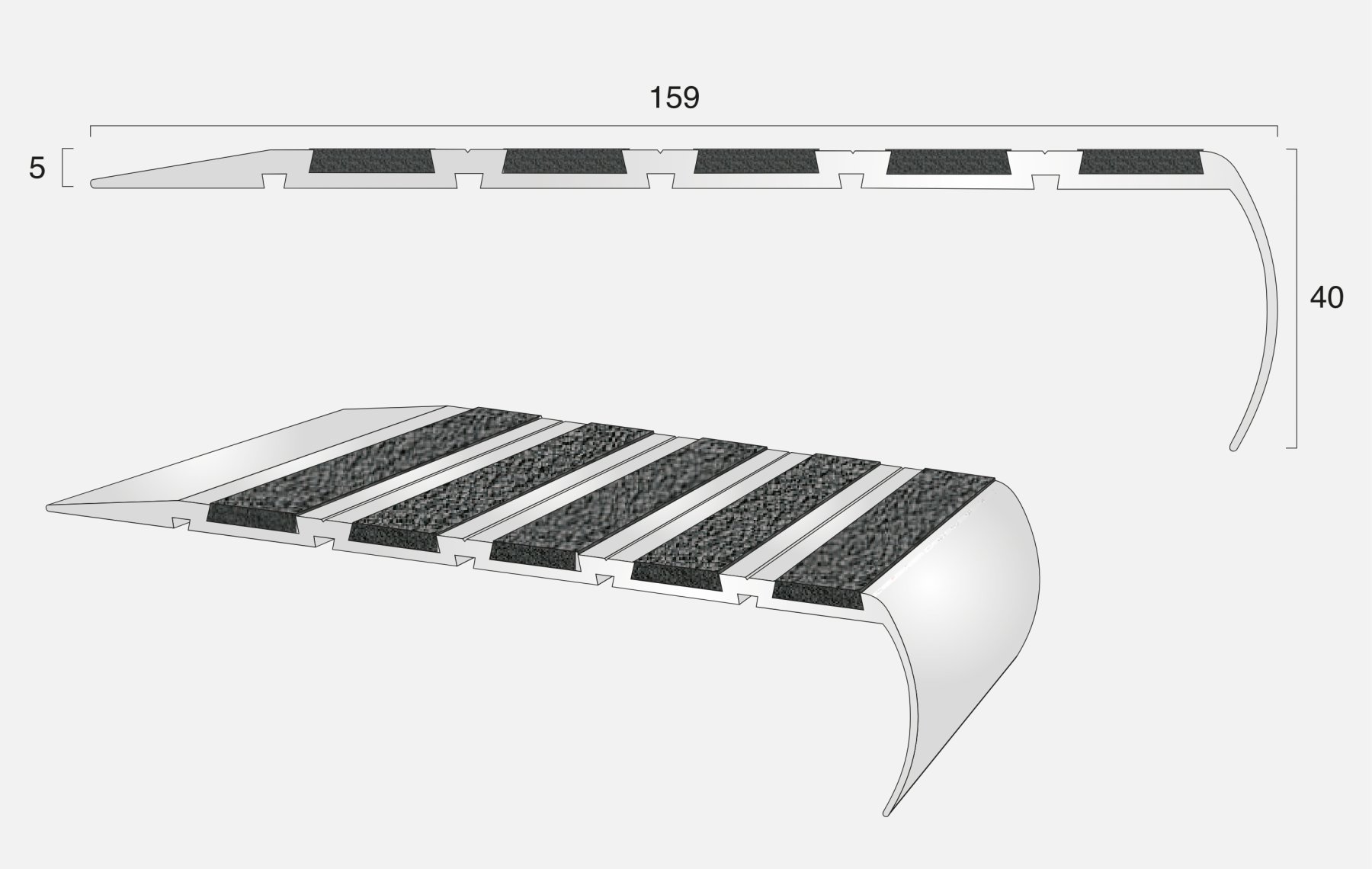 Olympic 150 Heavy Duty Stair Nosing