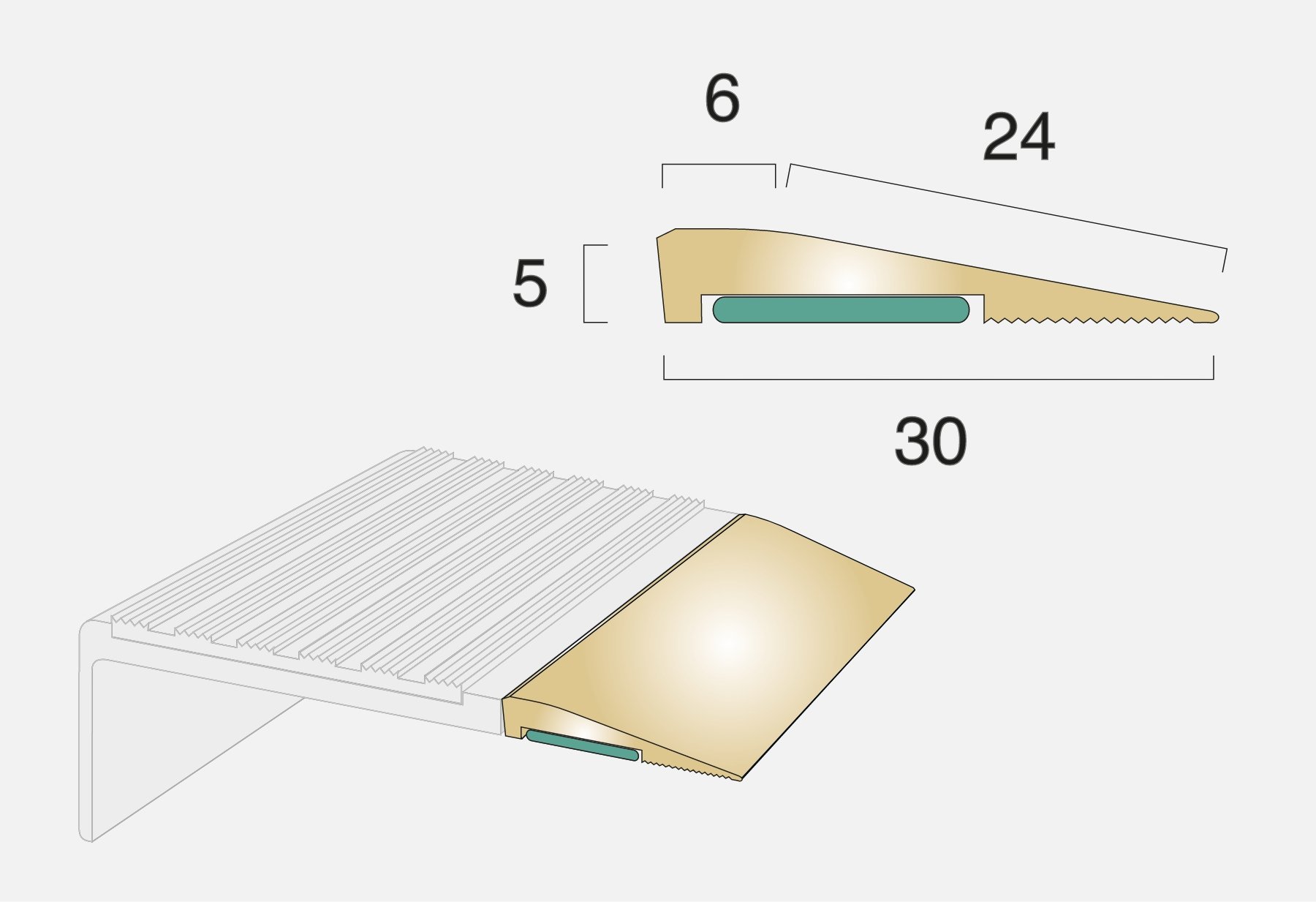 BNFE30 Brass Ramp Detail