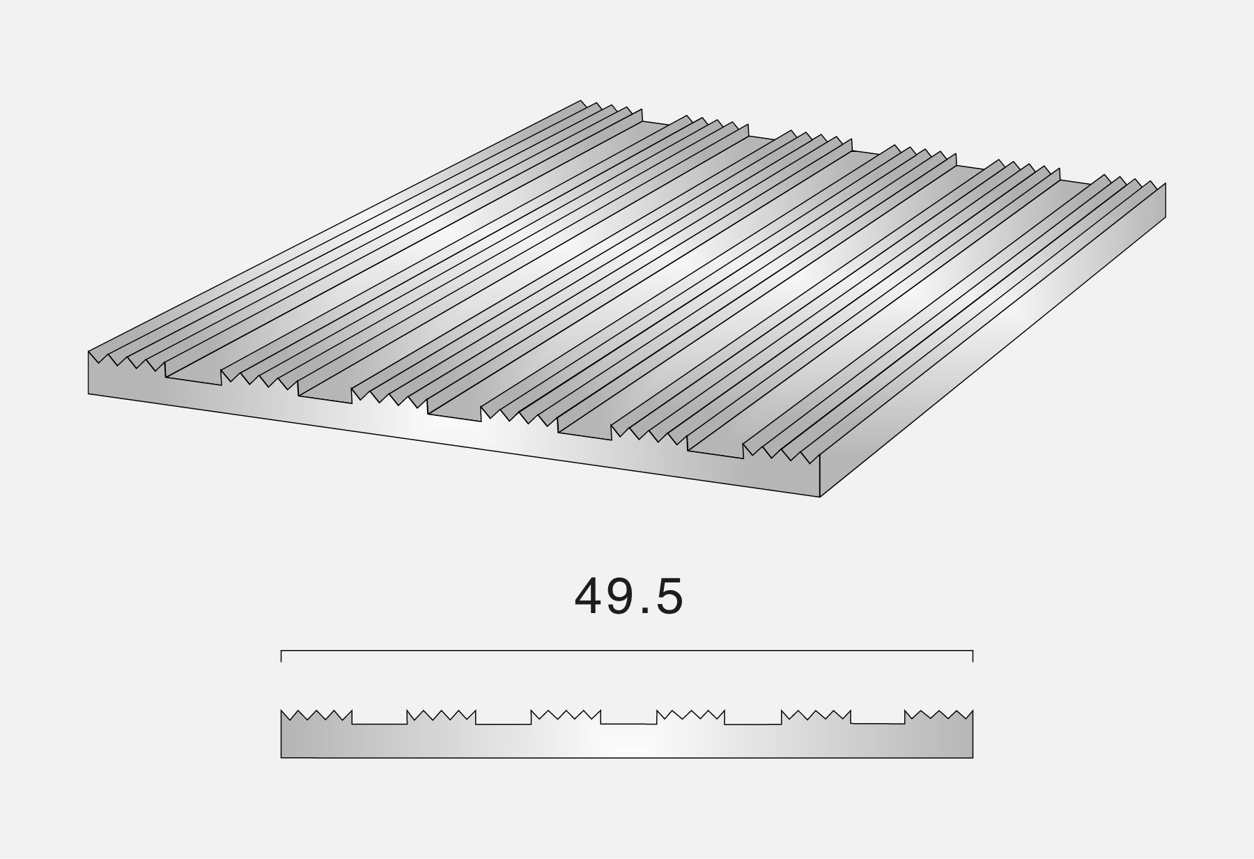 ATi49.5 Aluminium Stair Tread Insert